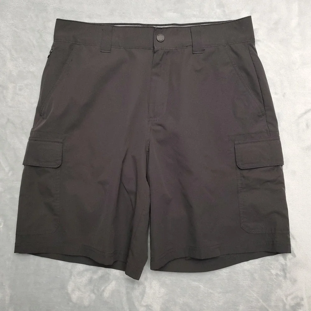 Orvis Shorts Mens 32 Black Cargo Lightweight Active Travel Hike Comfort Techwear